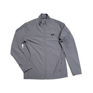 Travis Mathew Full-Zip Gray Golf Athletic Long-Sleeve Active Jacket Men's Medium